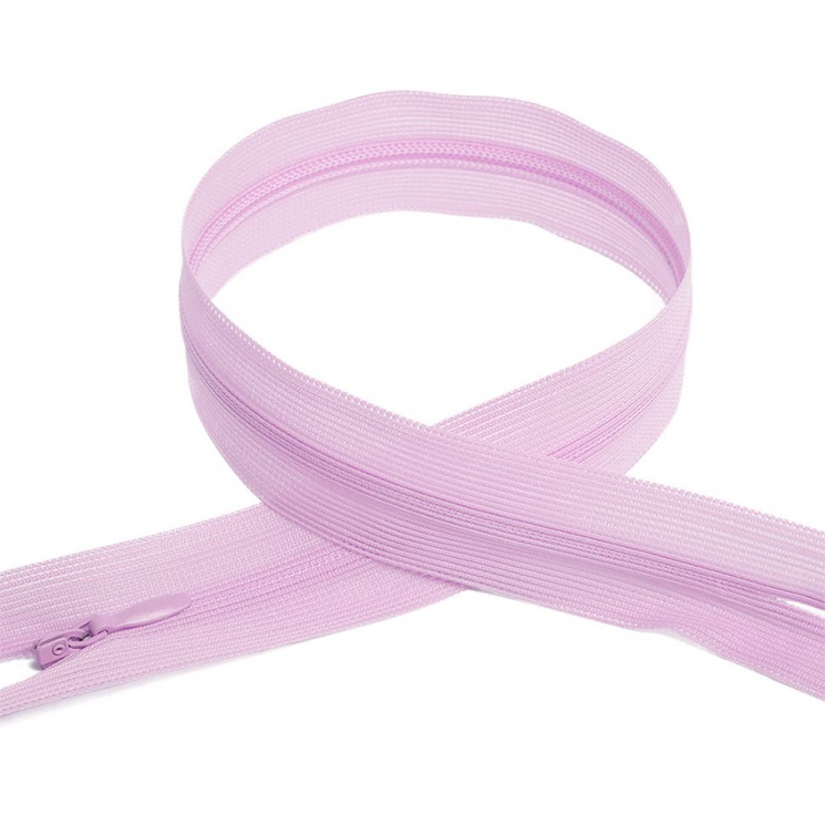 Молния MaxZipper пласт. потайная №3 20см н/р цв.F165 сиреневый уп.50шт