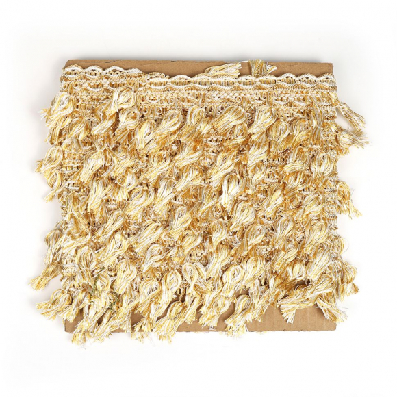 Бахрома для штор арт.6152-0333 шир.43мм цв.6343 молочный уп.10м