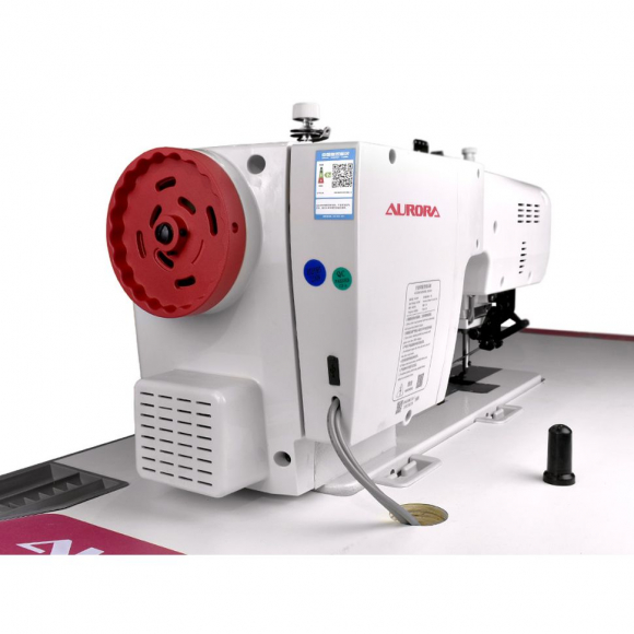 Двухигольная промышленная швейная машина Aurora A-3588 (увеличенные челноки и декоративные строчки)