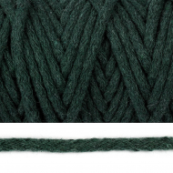 Шнур круглый х/б 08мм с наполнителем цв.2121 т.зеленый уп.50м