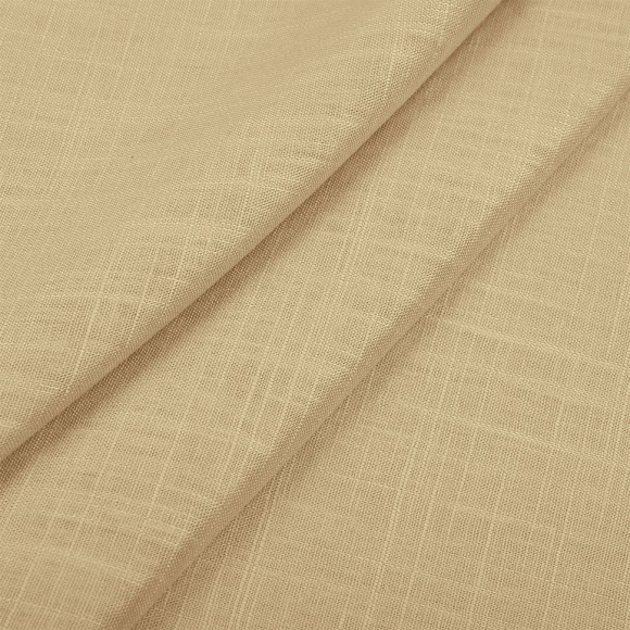 Ткань льняная 190 г/м? лен 40%, вискоза 60% шир.140 см арт.TBY.Li.1002.22 цв.22 бежевый уп.1м