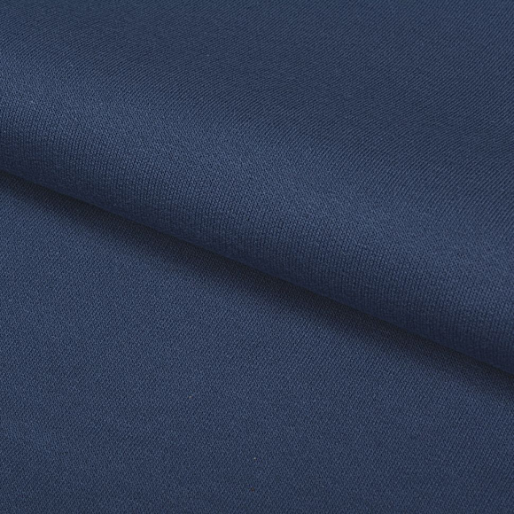 Ткань трикотаж Футер 2х нитка начес с лайкрой 190г опененд 100+100см индиго 19-4030 уп.6м Ткань трикотаж Футер 2х нитка начес с лайкрой 190г опененд 100+100см индиго 19-4030 уп.6м