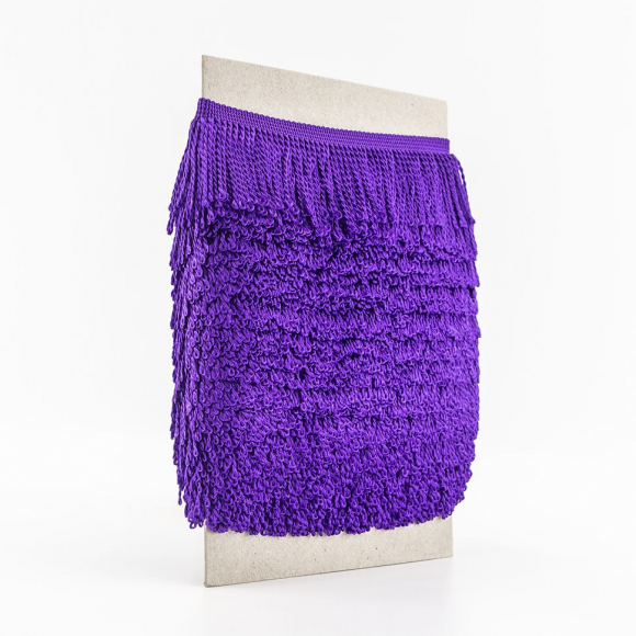 Бахрома витая, 60 мм, цвет фиолетовый Бахрома витая, 60 мм, цвет фиолетовый