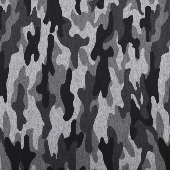 Ткань трикотаж Футер 2х нитка петля с лайкрой 230г пенье 180см серый уп.6м