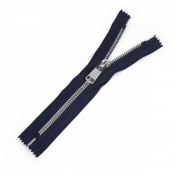 Молния MaxZipper трактор №5 1 замок TT, н/р 18см, цв.синий/серебро уп.10шт