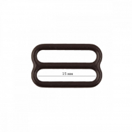 Пряжка регулятор для бюстгальтера металл ARTA.F.2828 15мм цв.111 шоколадно-коричневый, уп.50шт