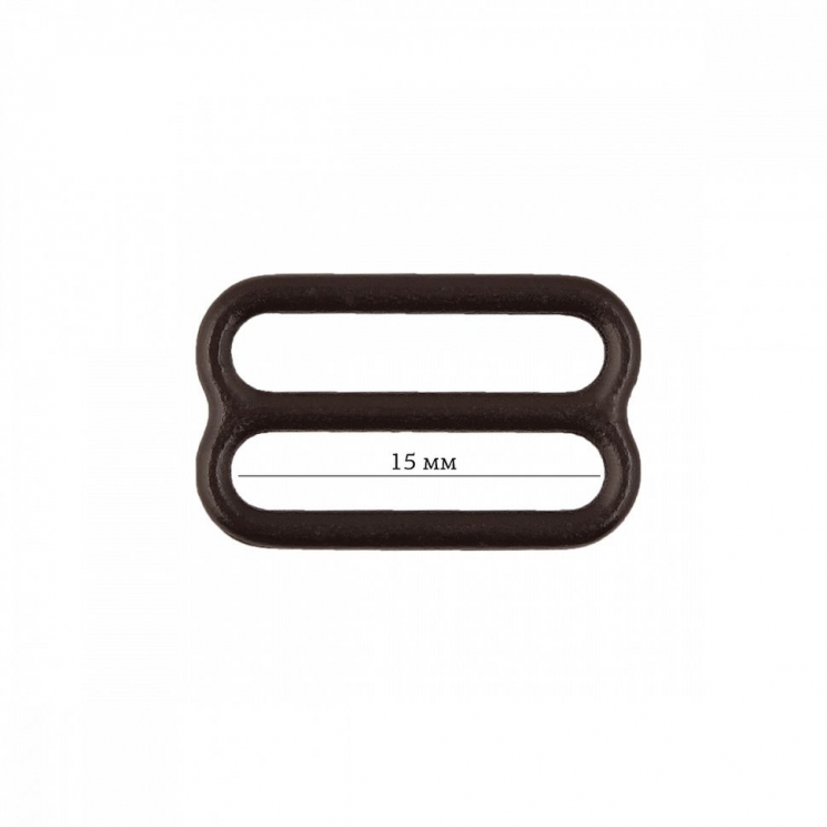 Пряжка регулятор для бюстгальтера металл ARTA.F.2828 15мм цв.111 шоколадно-коричневый, уп.50шт