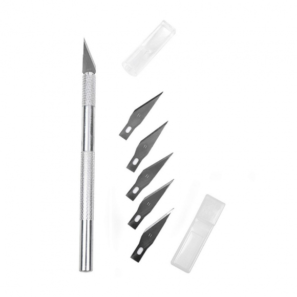 Набор Maxwell 143-5143 (коврик а4, раскройный нож 45мм, пять лезвий, два смываемых маркера, макетный нож и пять лезвий)