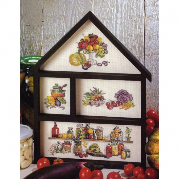 Набор для вышивания OEHLENSCHLAGER арт.65105 Овощи 23х31 см