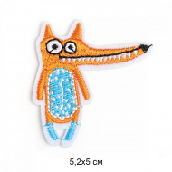 Термоаппликации арт.TBY.2327 Лис 5,2х5см, уп.10 шт