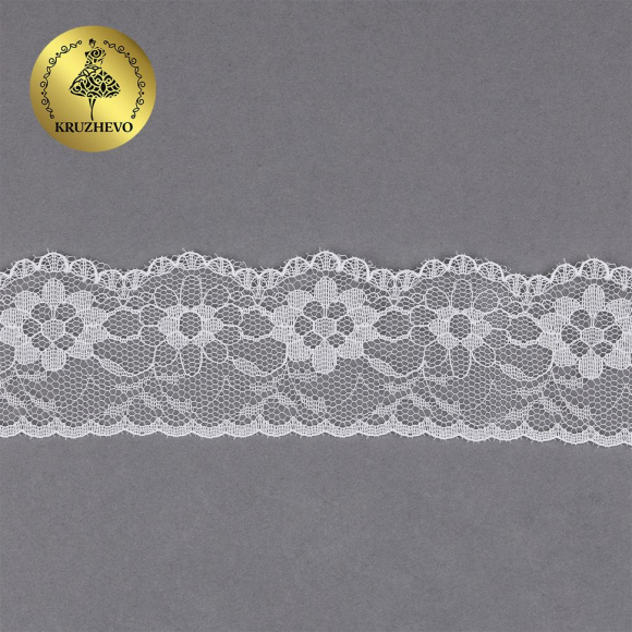Кружево-трикотаж KRUZHEVO арт.TBY 1672 шир.40мм цв.02 молочный уп.9,14м Кружево-трикотаж KRUZHEVO арт.TBY 1672 шир.40мм цв.02 молочный уп.9,14м