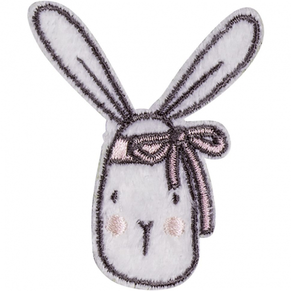 Термоаппликация "Кролик с бантом"