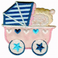 Термоаппликация HKM "Schaf im Kinderwagen"