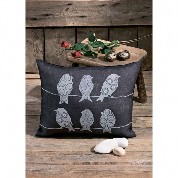 Набор для вышивания подушки "Птицы"