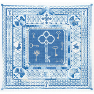 Набор для вышивания PANNA арт. SO-1378 Оберег - власть, могущество, знание, свобода 29,5х29,5 см