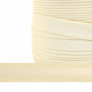 Косая бейка хлопок TBY арт.CB20 шир.20мм цв.F276 бежевый уп.132 м