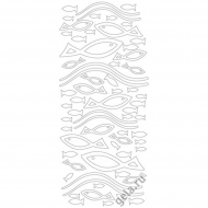 58037_Наклейки контурные "Рыбы"