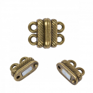 Замок магнитный MAGIC 4 HOBBY для бус арт.MH.111913-4 цв. бронза 14х19х6 мм уп.5шт Замок магнитный MAGIC 4 HOBBY для бус арт.MH.111913-4 цв. бронза 14х19х6 мм уп.5шт