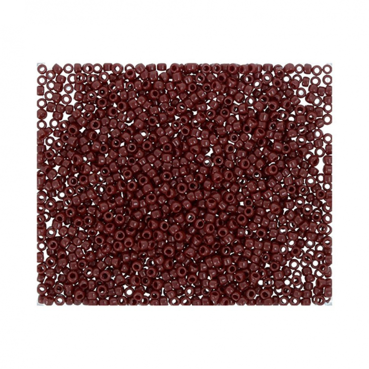 Бисер Япония "TOHO" 15/0  круглый 2  1.5 мм 5 х 5 г №0046 т.т.коричневый