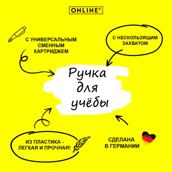 189663_Ручка перьевая "Campus" с синим картриджем, размер пера M, 0.5 мм, цвет корпуса бирюзовый с серым