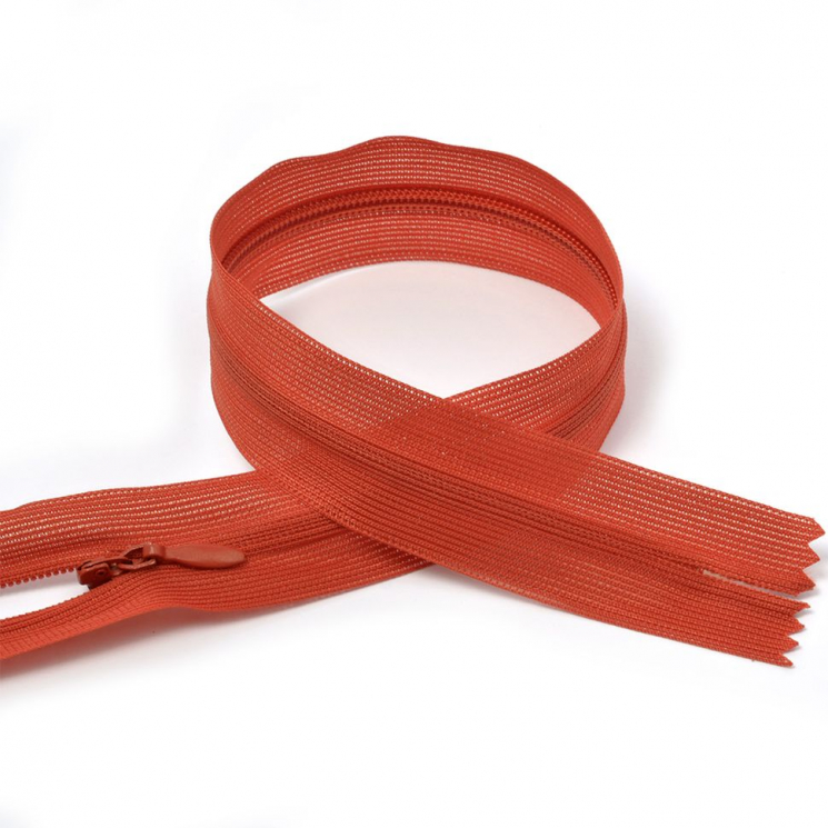 Молния MaxZipper пласт. потайная №3 50см н/р цв.F287 терракотовый уп.50шт