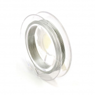 Проволока для бисера ?0,3мм арт.ТВ HET-01 цв.серебро рул.10м