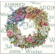 Набор для вышивания DIMENSIONS арт.DMS-35040 Венок все сезоны 36х36 см