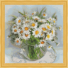 Набор для изготовления картин АЛМАЗНАЯ ЖИВОПИСЬ арт.АЖ.1511 Утренние ромашки 40х40 см