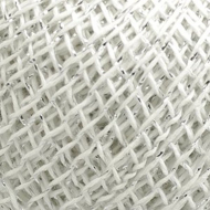 Нитки для вязания Сверкающая Снежинка (92% хлопок, 8% люрекс) 20х25г/195м цв.0101 белый