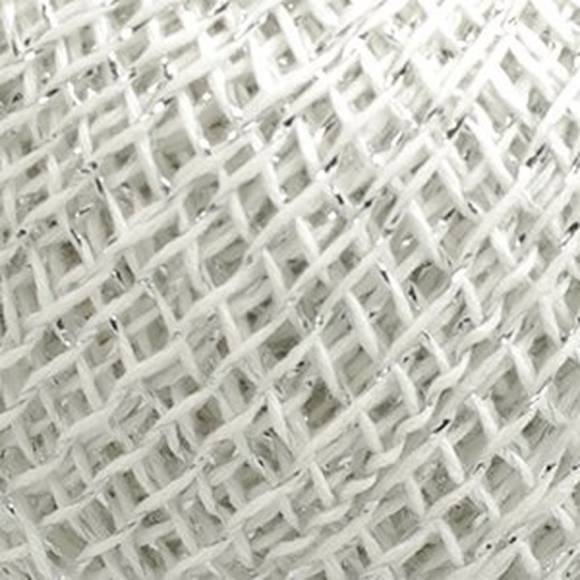 Нитки для вязания Сверкающая Снежинка (92% хлопок, 8% люрекс) 20х25г/195м цв.0101 белый