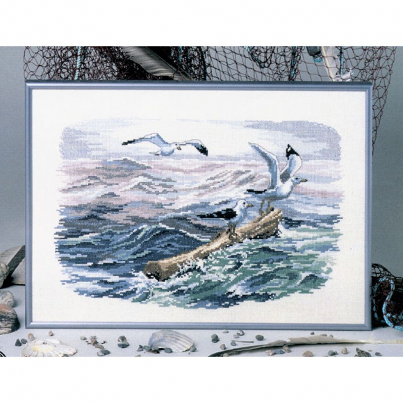 125127_Набор для вышивания "Чайки на море"