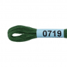 Нитки для вышивания Gamma мулине (0207-0819) 100% хлопок 24 x 8 м цв.0719 т.зеленый