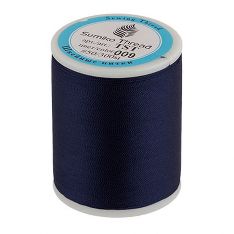 Нитки для трикотажных тканей SumikoThread TST 50 100% нейлон 300 м (328 я) цв.009 т.синий