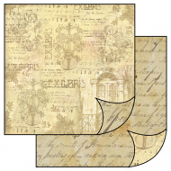 64257_Бумага двухсторонняя для скрапбукинга "Экслибрис"