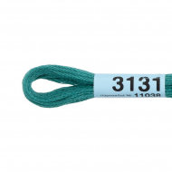 Нитки для вышивания Gamma мулине (3071-3172) 100% хлопок 24 x 8 м цв.3131 изумрудный