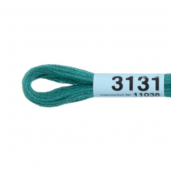 Нитки для вышивания Gamma мулине (3071-3172) 100% хлопок 24 x 8 м цв.3131 изумрудный