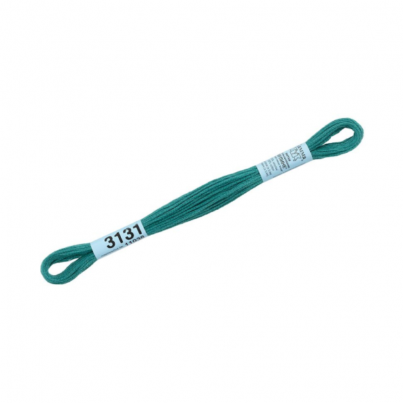 Нитки для вышивания Gamma мулине (3071-3172) 100% хлопок 24 x 8 м цв.3131 изумрудный