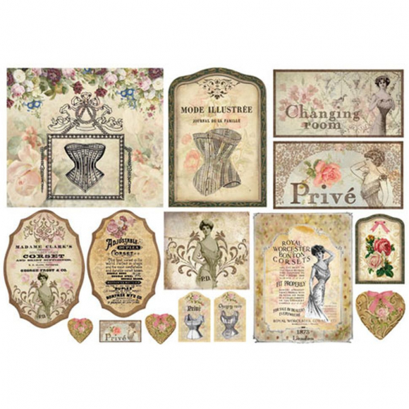 63781_Бумага рисовая "Корсеты" 63781_Бумага рисовая "Корсеты"