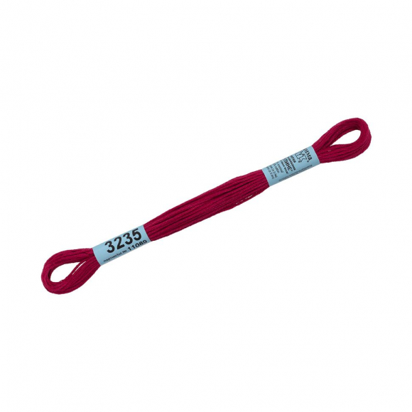 Нитки для вышивания Gamma мулине (3173-6115) 100% хлопок 24 x 8 м цв.3235 бордовый