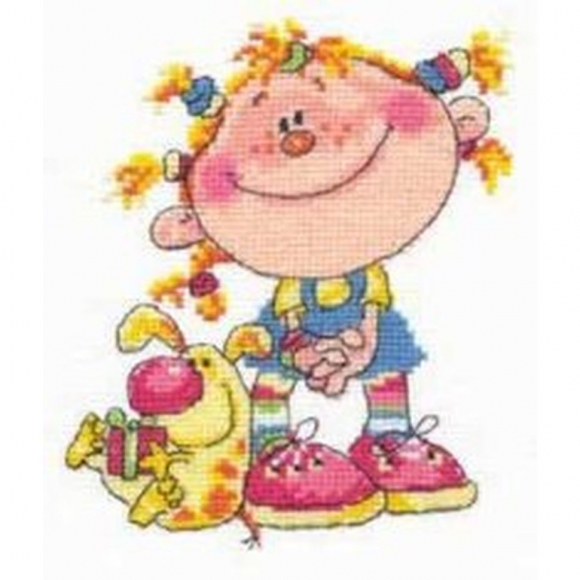 Набор для вышивания АЛИСА арт.0-04 Егоза 11х14 см