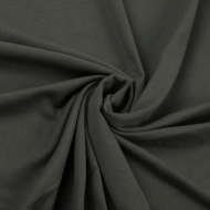 Ткань трикотаж Кулирка хлопок 145г опененд 100+100см графит 19-3905 уп.10м