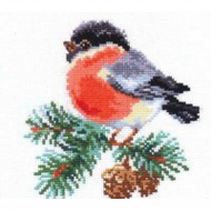 Набор для вышивания АЛИСА арт.1-15 Снегирек 14х14 см
