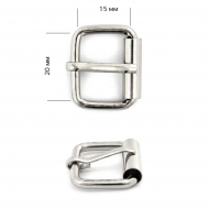 Пряжка-ролик металлическая TBY.12760 внутр. размер 20х15мм, толщ.3мм цв. никель уп. 100шт Пряжка-ролик металлическая TBY.12760 внутр. размер 20х15мм, толщ.3мм цв. никель уп. 100шт