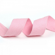 Тесьма киперная 20 мм хлопок 2,5г/см арт.TBY.CT20134 цв.F134 св.розовый уп.50м Тесьма киперная 20 мм хлопок 2,5г/см арт.TBY.CT20134 цв.F134 св.розовый уп.50м