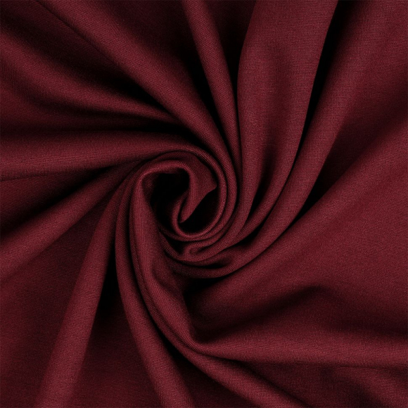 Ткань Джерси 350 г/м? 60% вискоза, 35% полиэстер, 5% спандекс шир.155 см арт.TBY.Jrs.350.17 цв.17 бордовый уп.5м