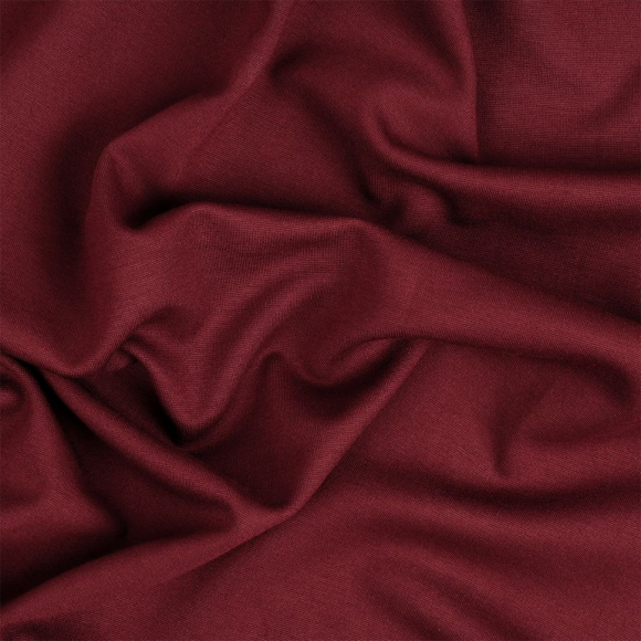 Ткань Джерси 350 г/м? 60% вискоза, 35% полиэстер, 5% спандекс шир.155 см арт.TBY.Jrs.350.17 цв.17 бордовый уп.5м