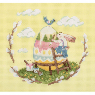 Набор для вышивания KLART арт. 8-418 Пасхальное яйцо 19,5х18,5 см