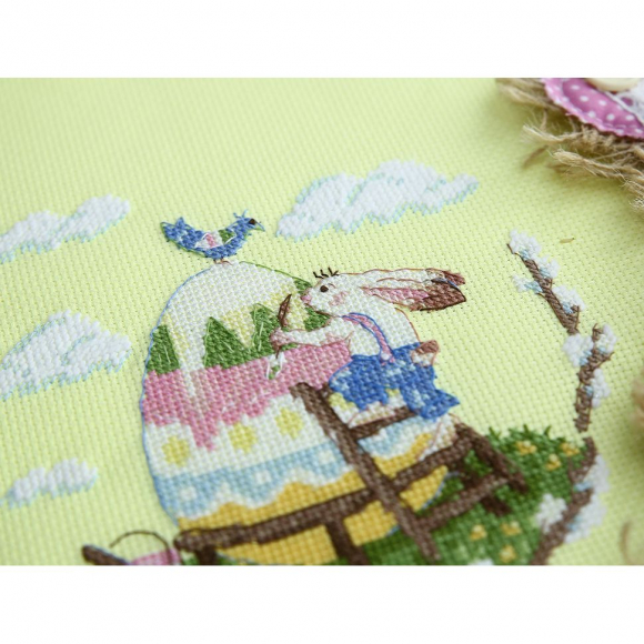 Набор для вышивания KLART арт. 8-418 Пасхальное яйцо 19,5х18,5 см