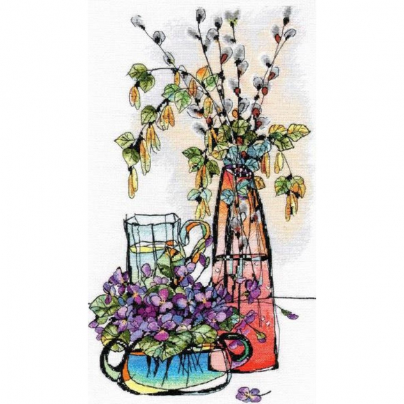 Набор для вышивания ОВЕН арт. 996 Стеклянная фантазия-2 22х40 см