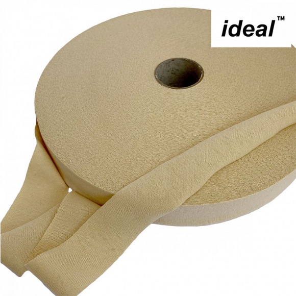 Лента Ideal трикотажная лицевая 100м, 350-380 г, ширина 7-9мм цв. бежевый Лента Ideal трикотажная лицевая 100м, 350-380 г, ширина 7-9мм цв. бежевый